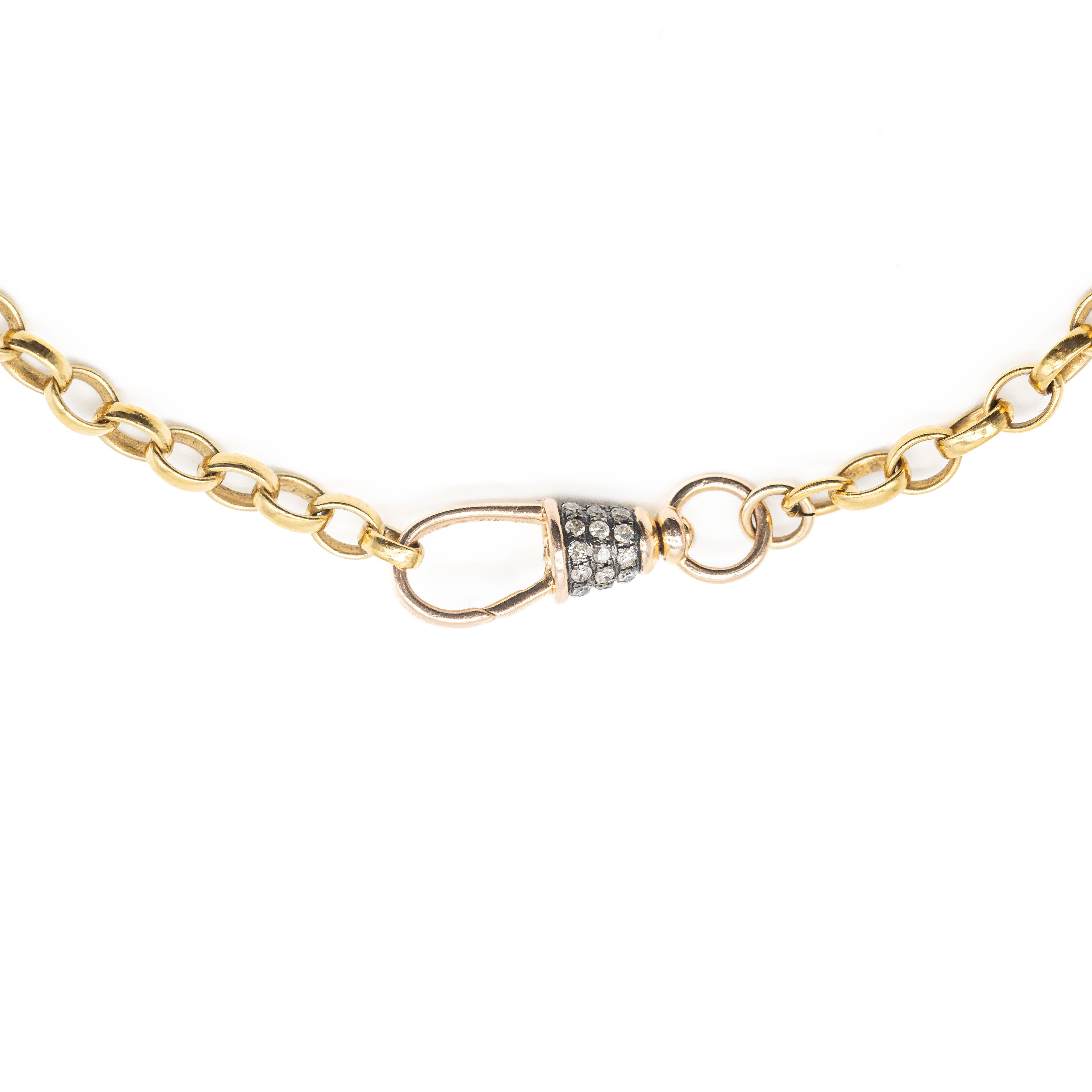 Diamond Albert Swivel Necklace