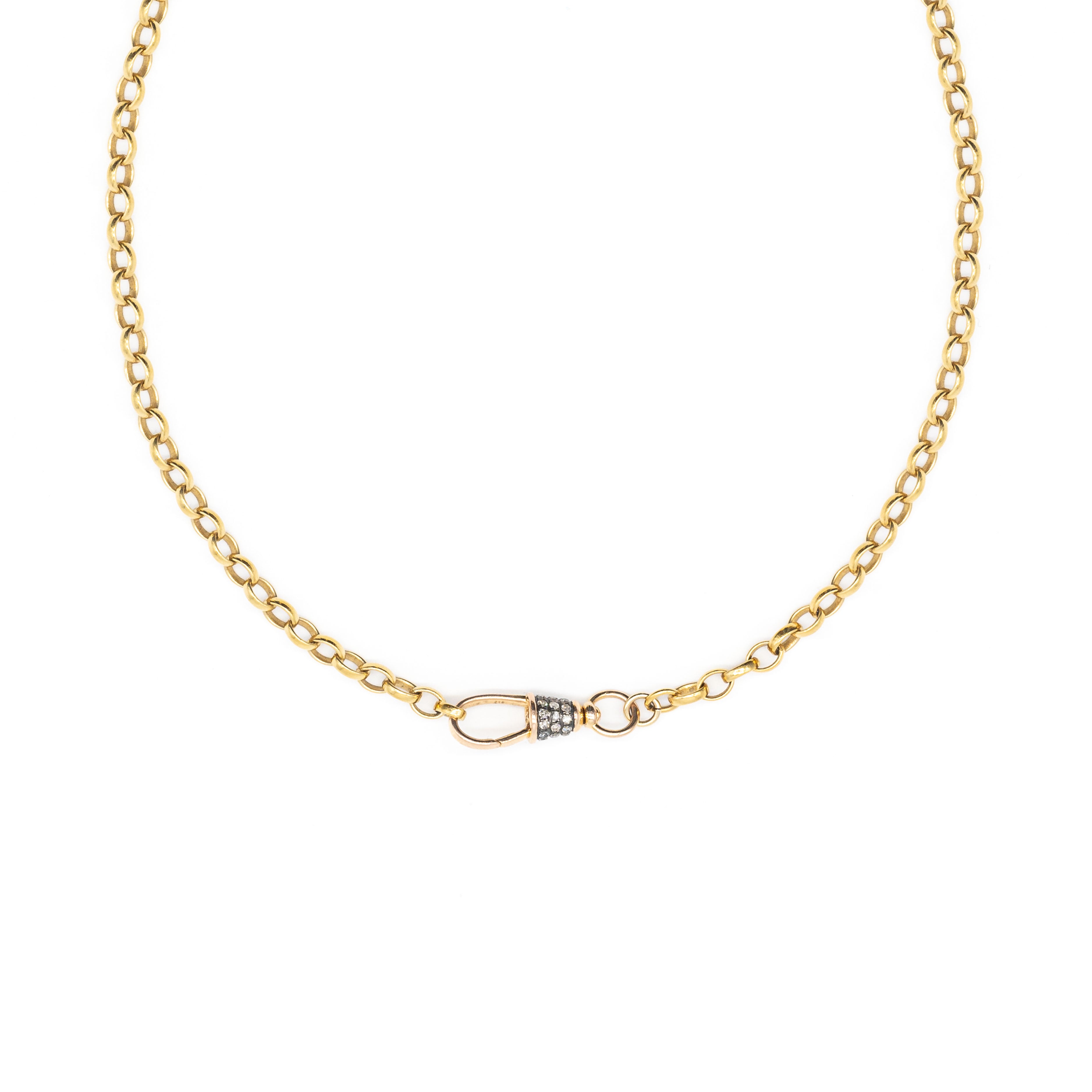 Diamond Albert Swivel Necklace