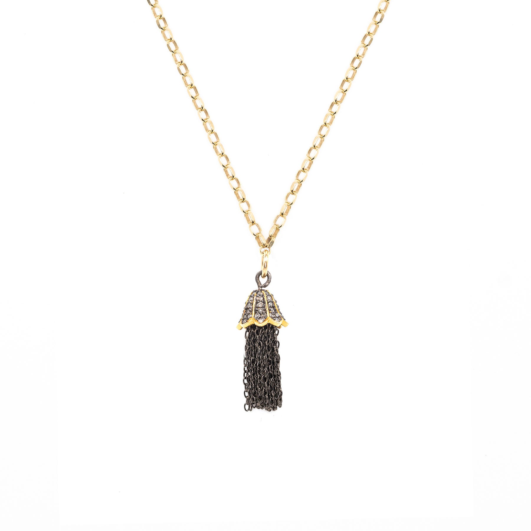 Diamond & Tassel Necklace