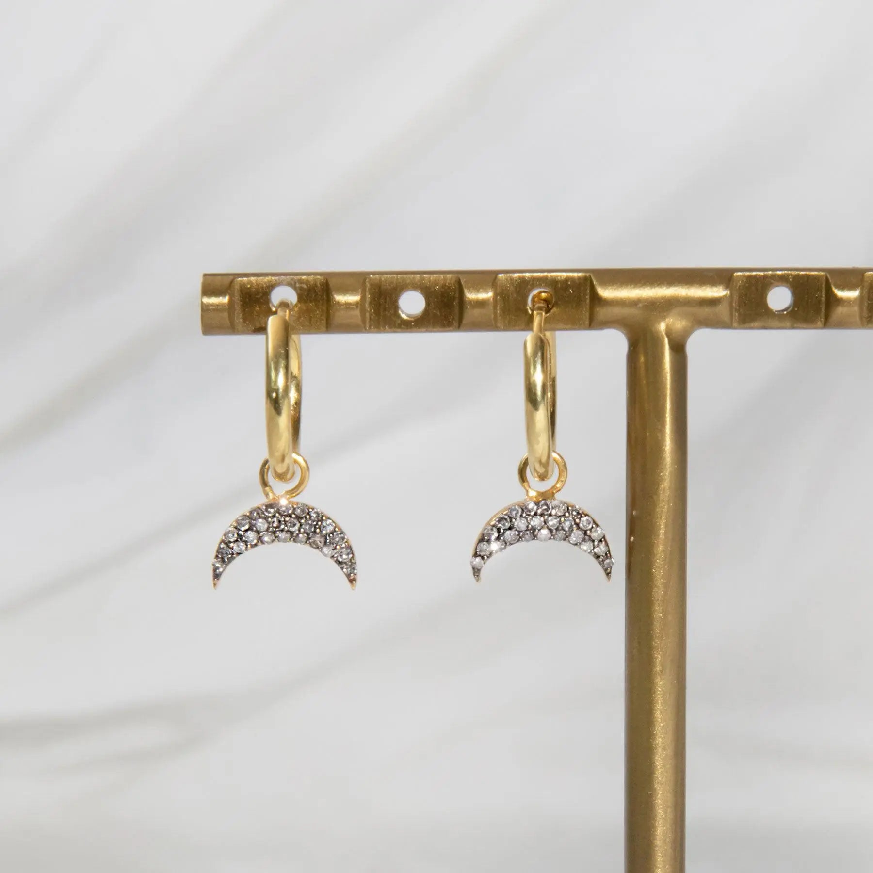 Diamond Horn Hoops